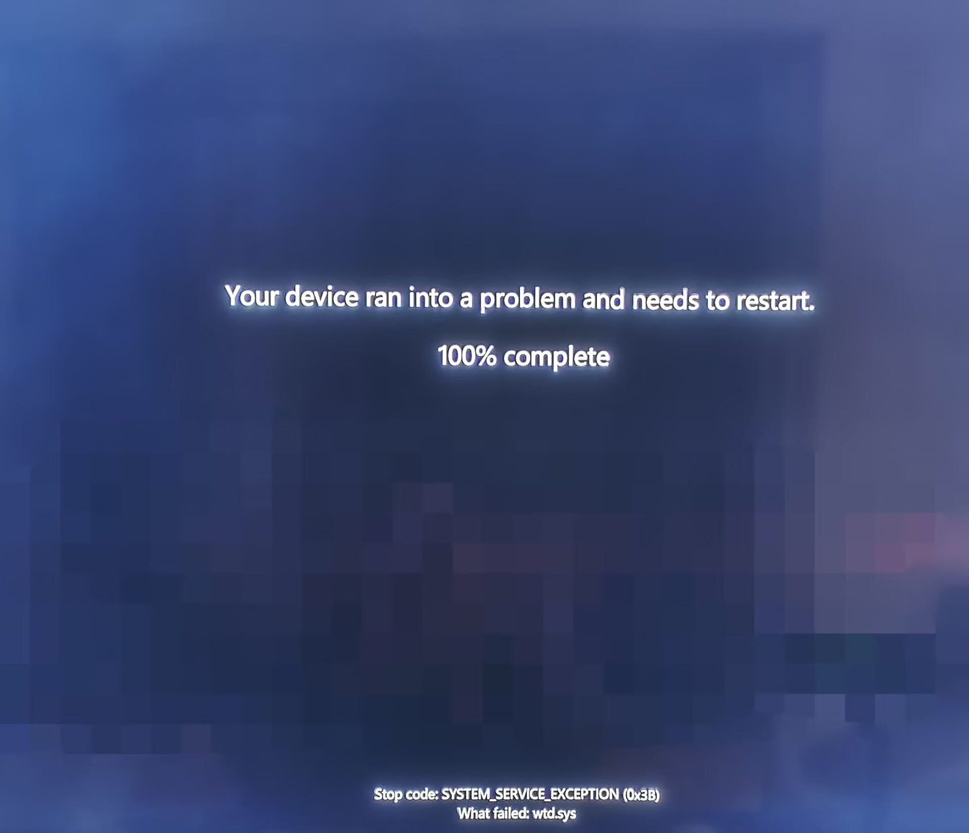 刚重装的系统遇到黑屏Your device ran into a problem and needs to restart 0% ...