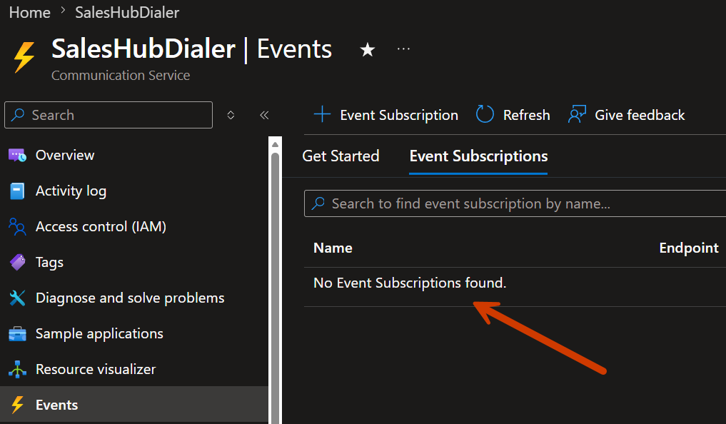 Event Subscription