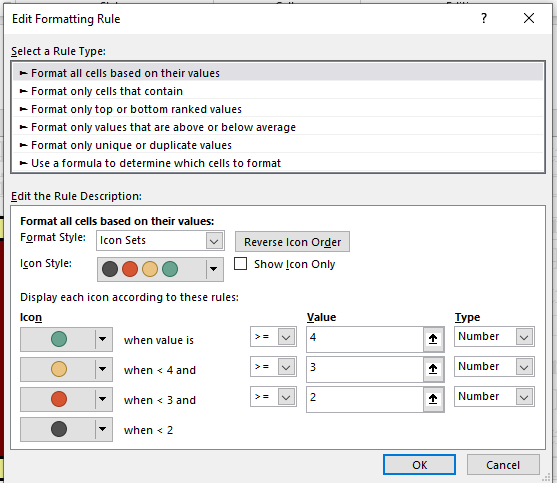 Conditional Formatting using Icon Sets with Dates - Microsoft Q&A