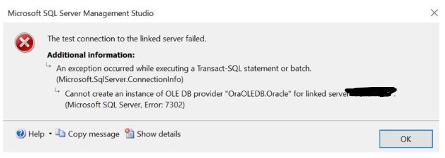 linkserver error