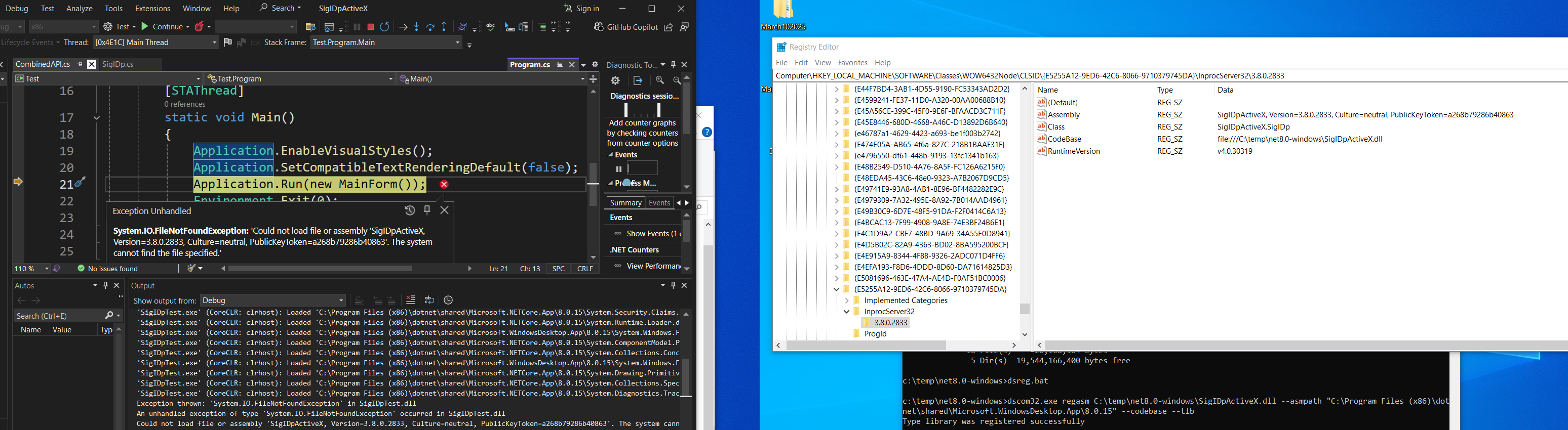testProgramFailed