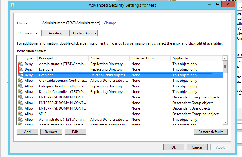 Why does using the remove function to remove ACL not work? Microsoft Q&A