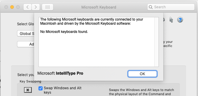 Making Intellitype/Microsoft keyboard work with Mac OSX Mojave 10.14.6 ...