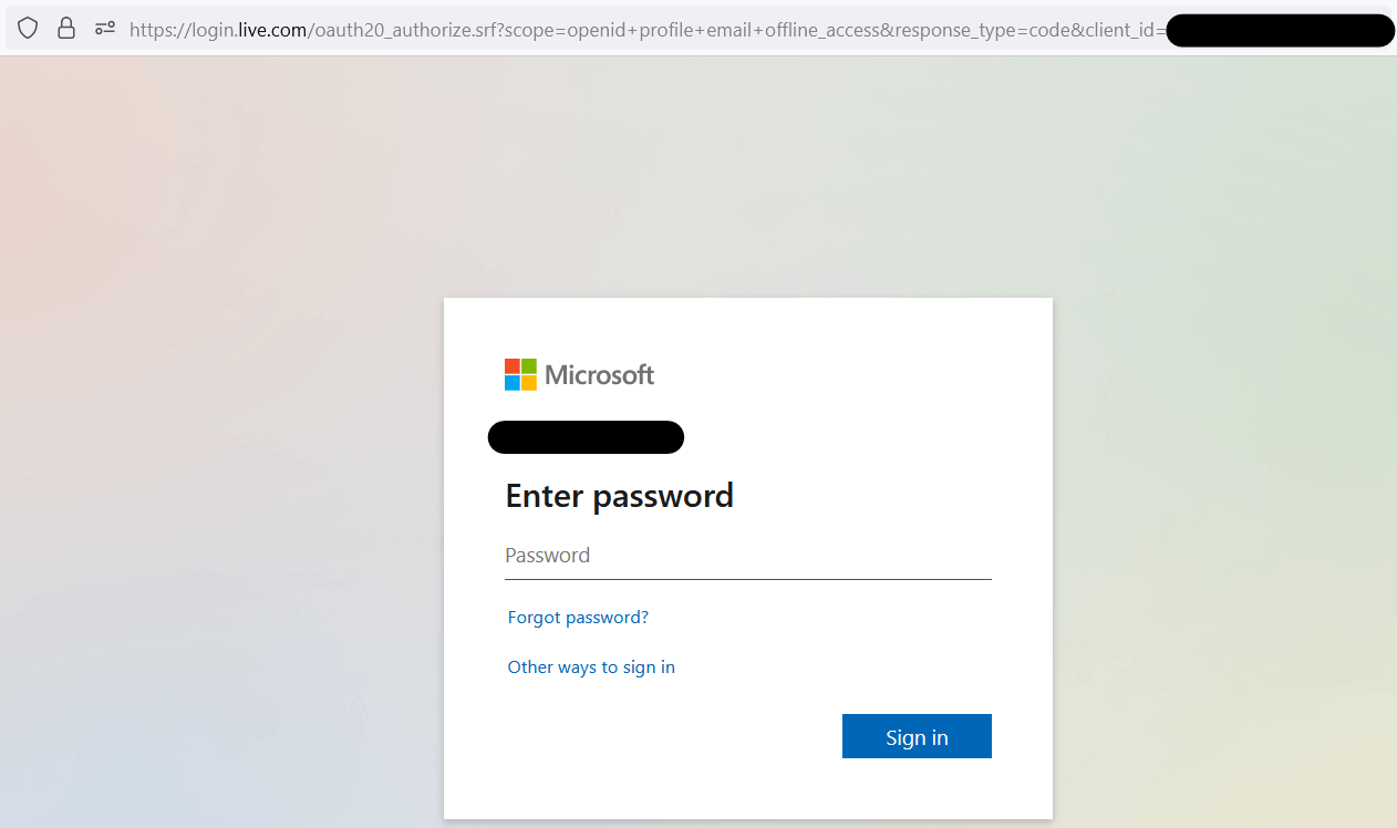 Outlook Desktop App - View account option forwards me to login into my ...