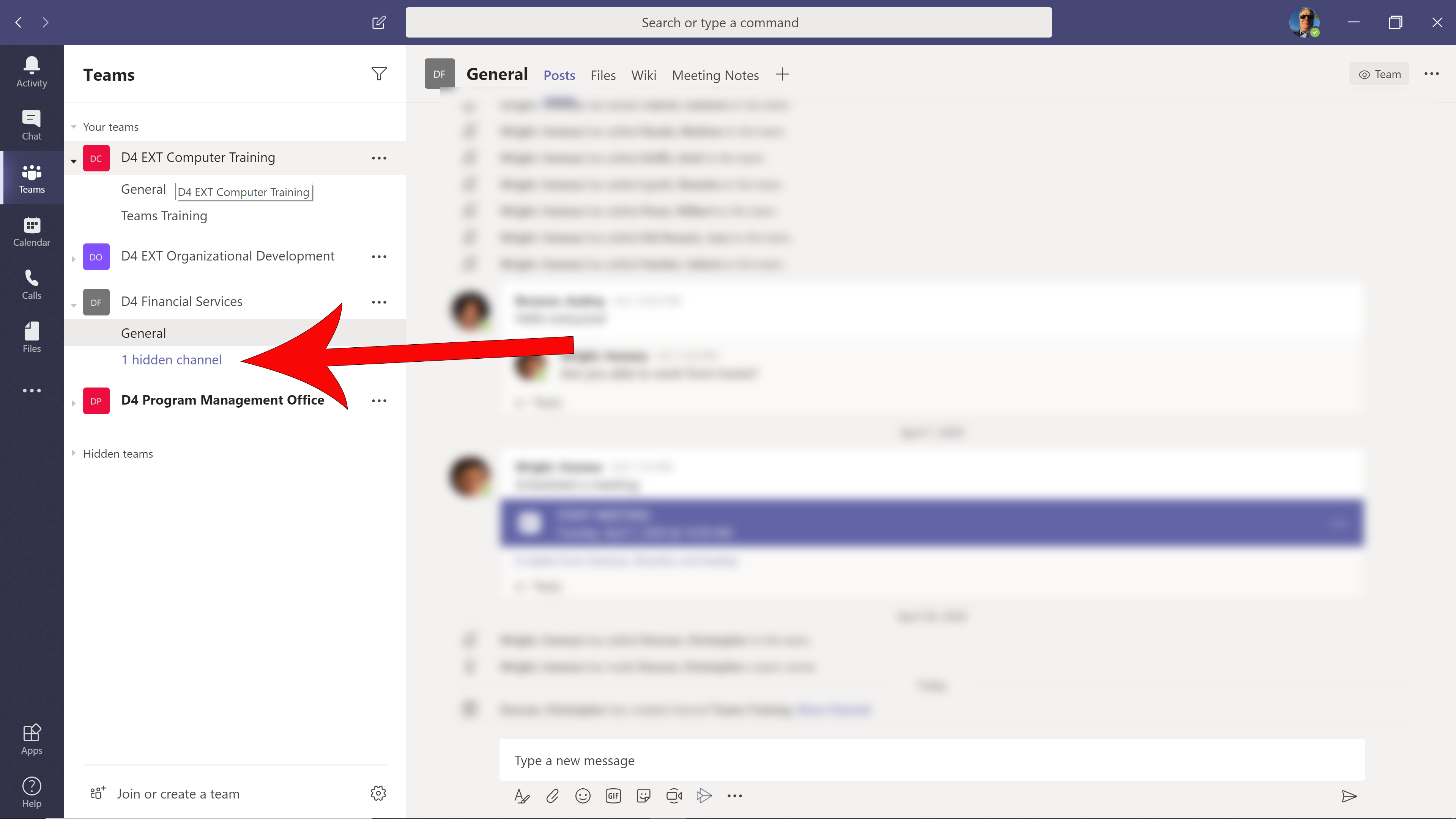 Can't change Hidden Channels to Show Permanently - Microsoft Q&A