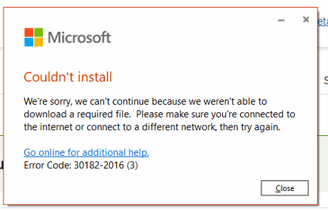 Office 2019 Pro won't install on new Dell OptiPlex 5000 PC