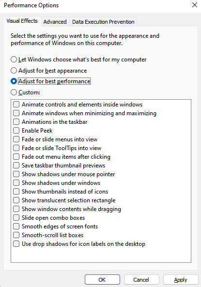 There's a green border around the window every time I install something ...