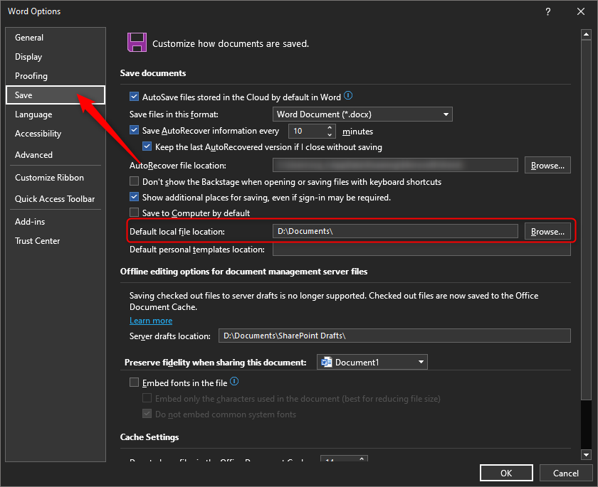 Finding how to save to Local PC when only onedrive is available ...