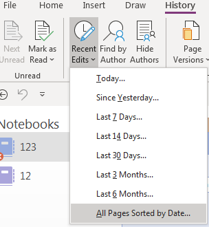 Does OneNote store recent edits longer than 6 months? - Microsoft Q&A