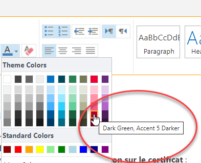 Incorrect font color labels are showing in SharePoint Online page ...
