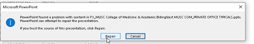 Error Opening PowerPoint file on USB Drive - Microsoft Q&A