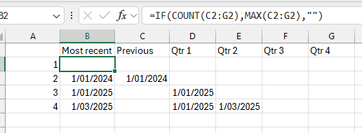 Adding extra formula to existing to return blank - Microsoft Q&A
