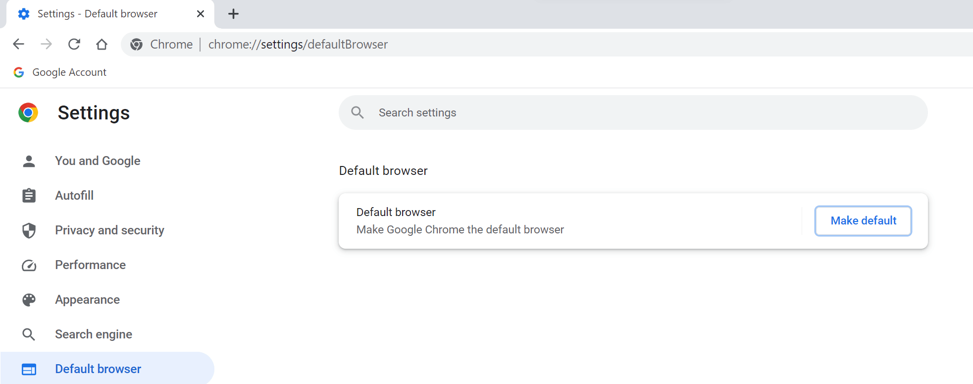 Setup default browser - Microsoft Q&A