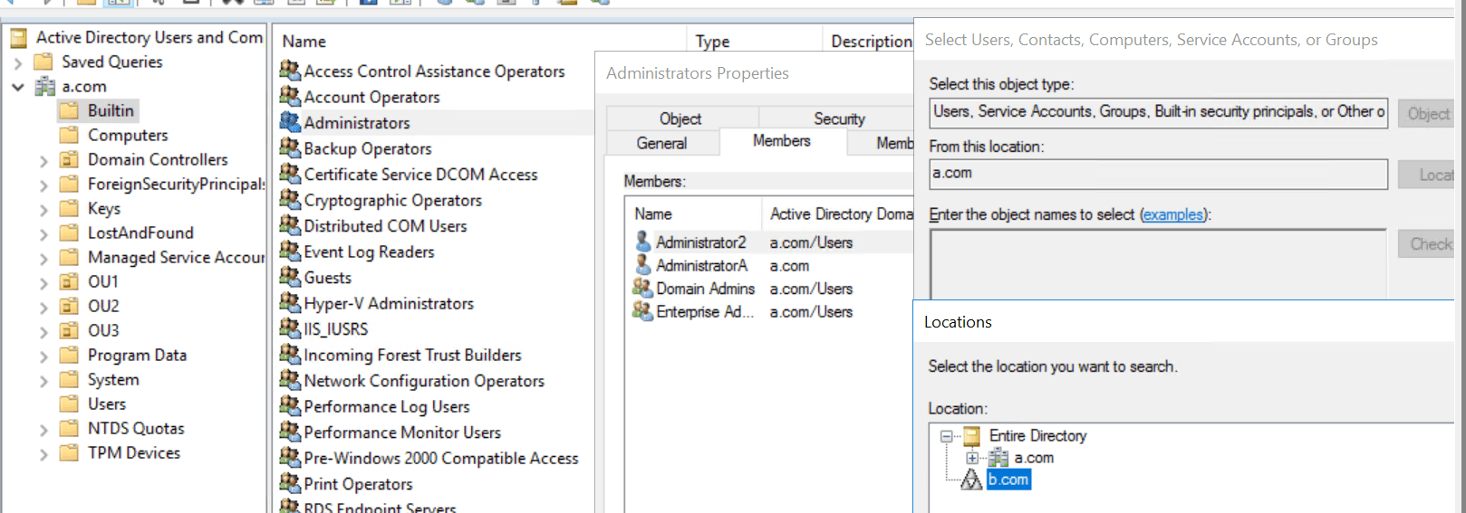 Unable to migrate users from one AD to another using ADMT 3.2 ...