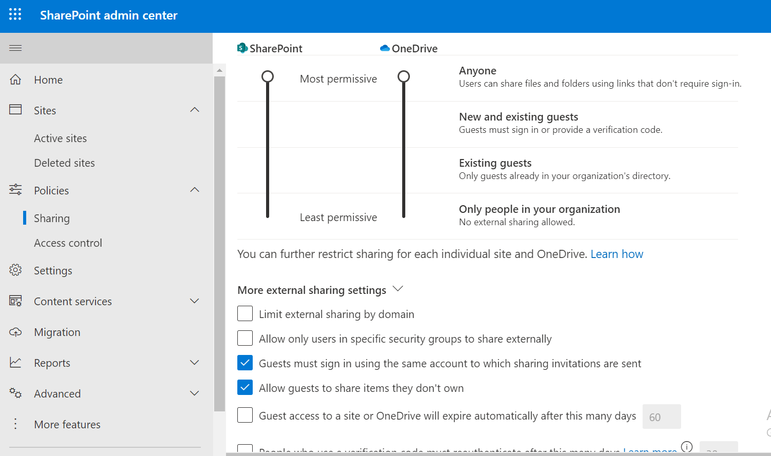 grant access to one drive runs into an error , 