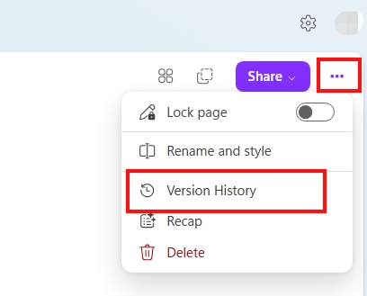 Is there a version history in loop? - Microsoft Q&A