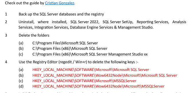 Can't install SQL server 2022 - Microsoft Q&A