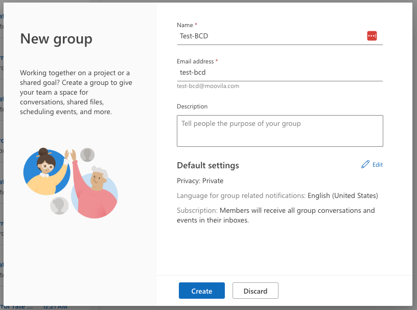 Unable to edit a newly created group. Error: Uncaught (in promise ...