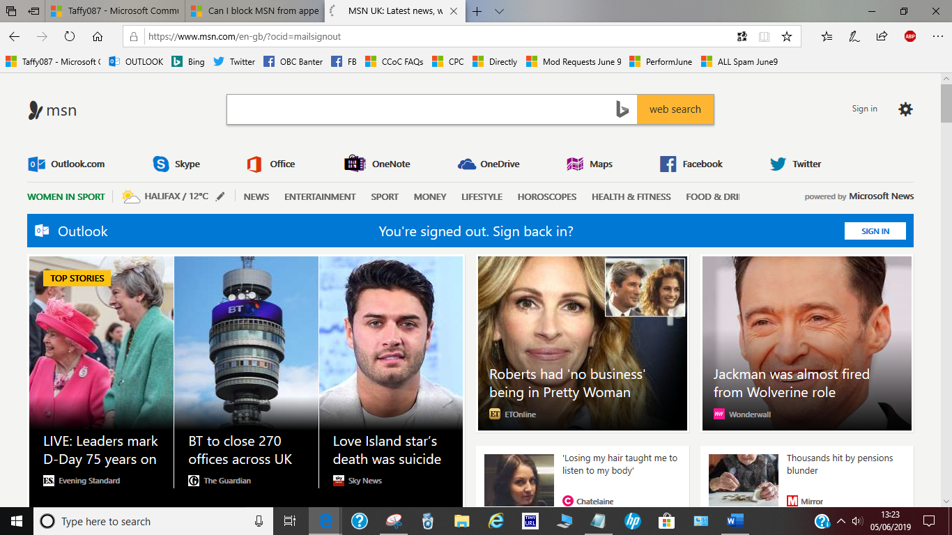 Can I block MSN from appearing? Windows 10 - Microsoft Q&A
