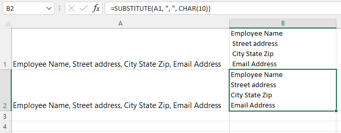 street address formatting from text - Microsoft Q&A