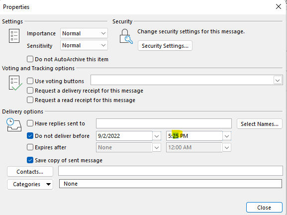 Delayed delivery of an email in Outlook... timing question? - Microsoft Q&A