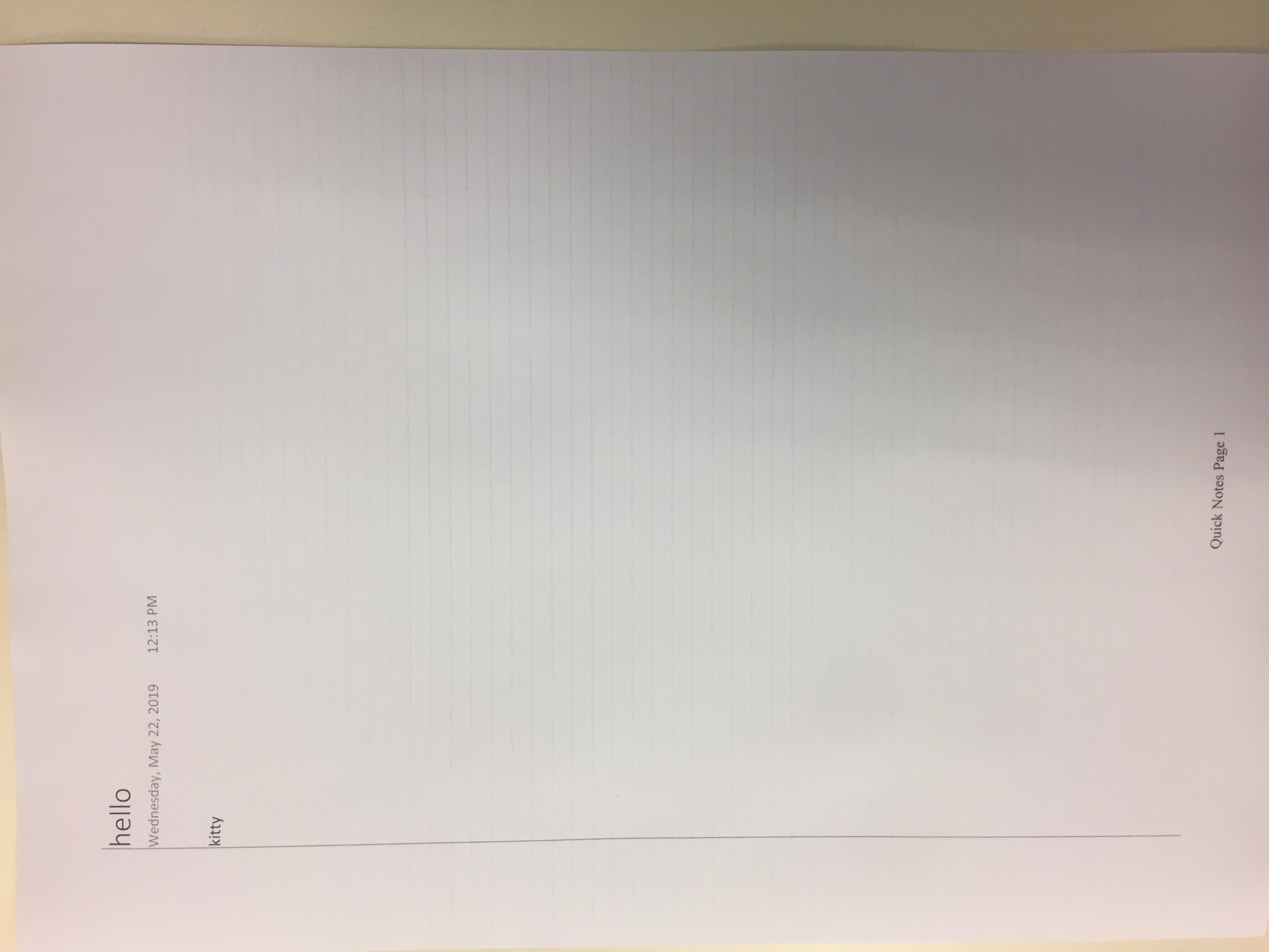 Printing onenote pages with the lined paper - Microsoft Q&A