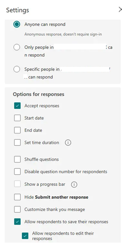 MS Forms "Save My Response To Edit" feature question - Microsoft Q&A