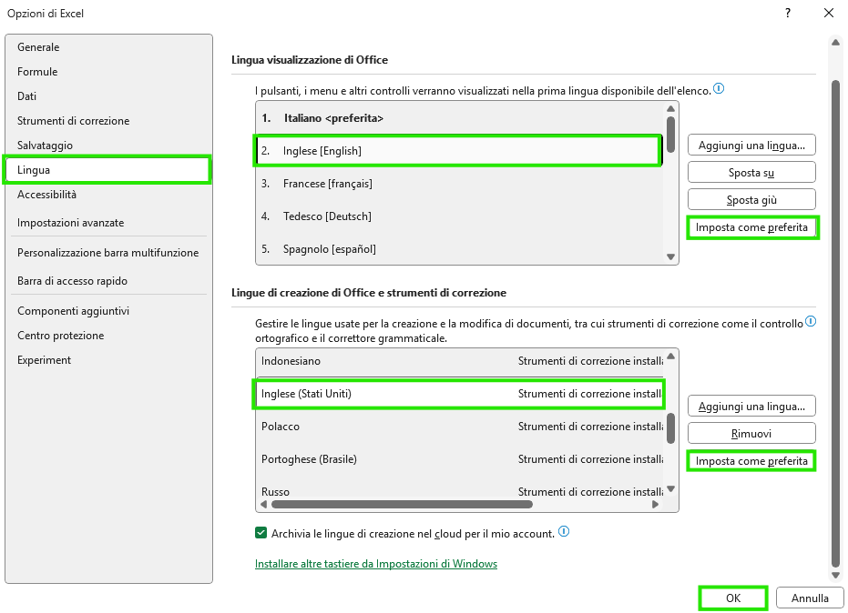 Microsoft Office Language Issue: From English to Italian - Microsoft Q&A