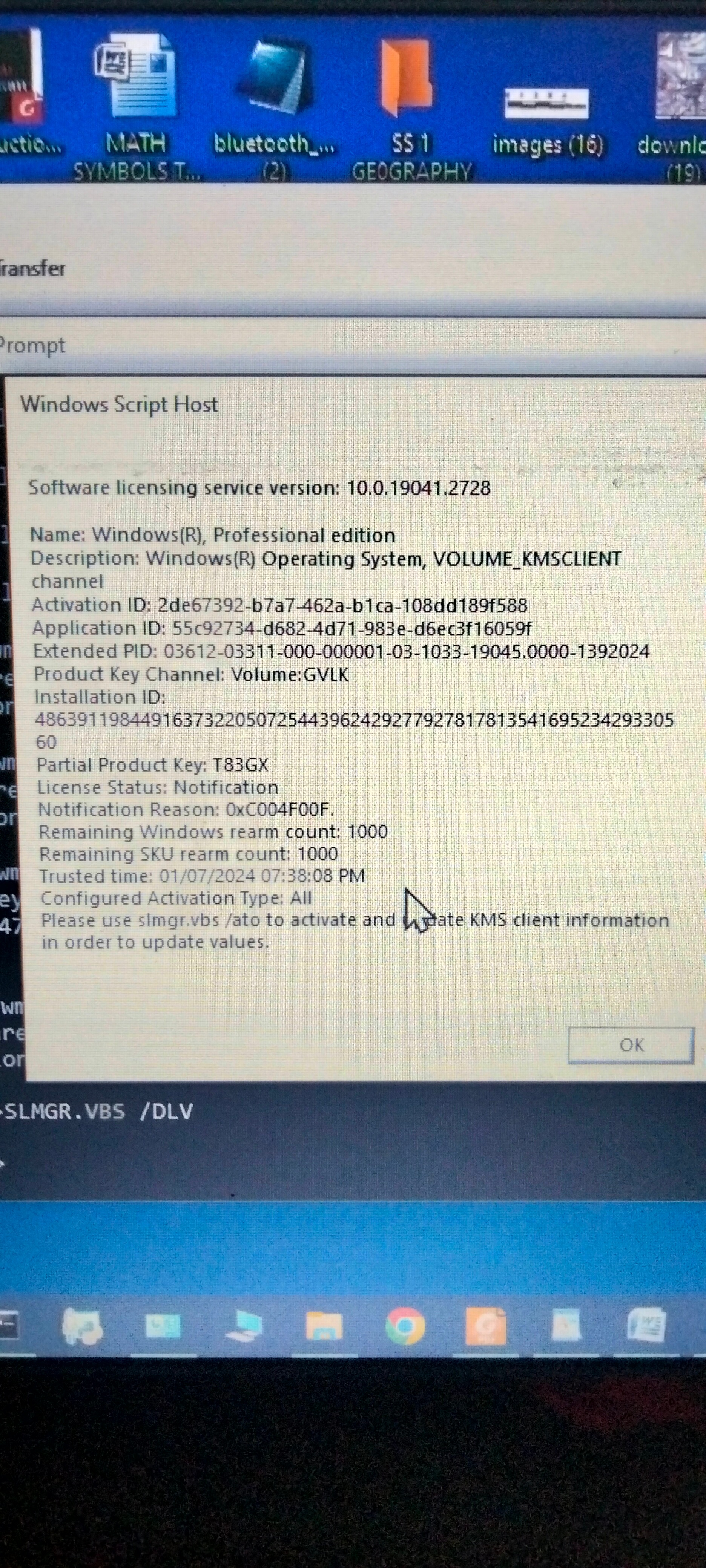 Please how can I Activate Window 10-Pro if I can only find the product ...