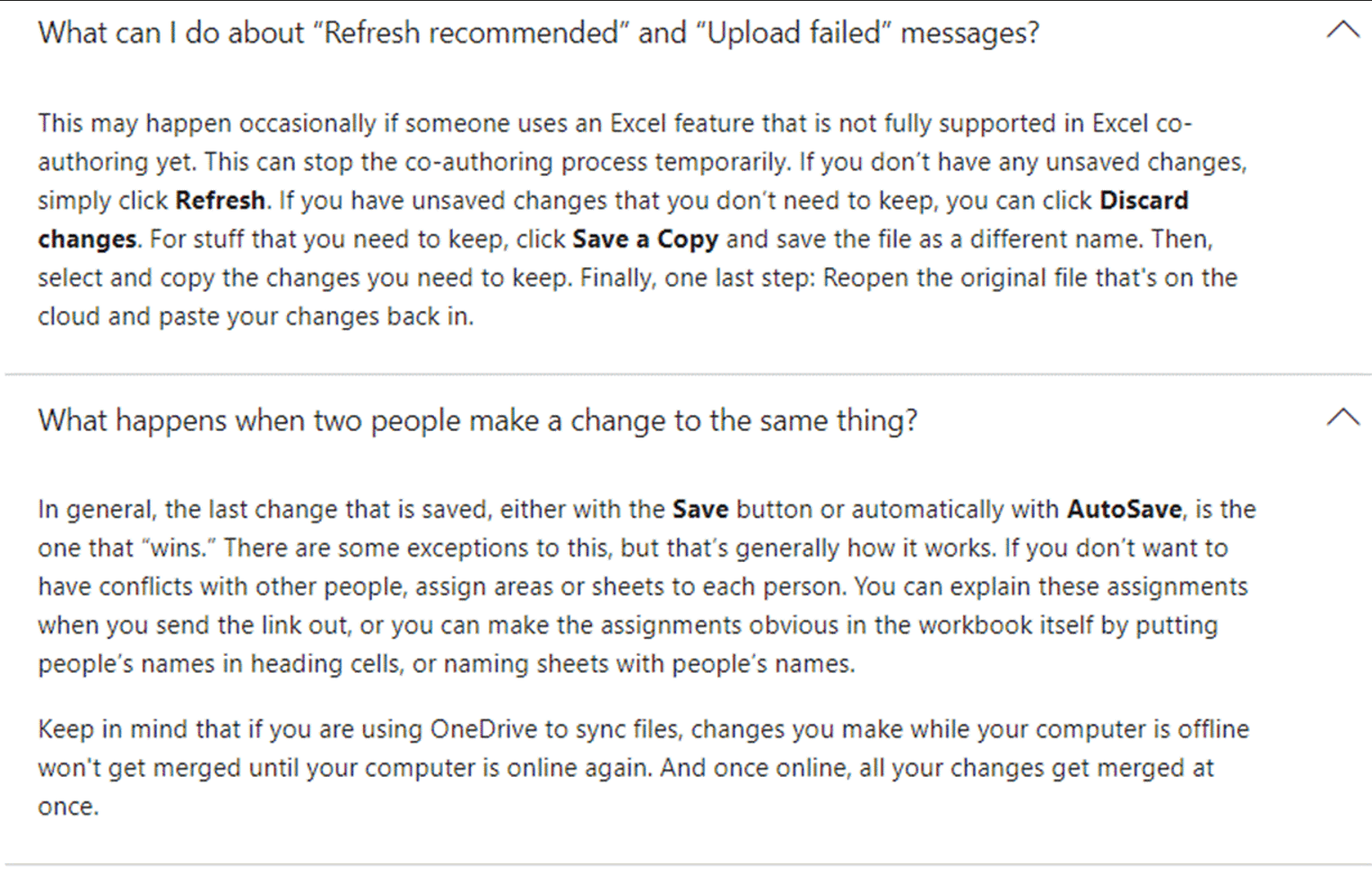 Co-authoring Upload Failed - Co-Authoring Bugs/Limitations? - Microsoft Q&A