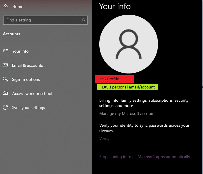 Windows 10 profile changed Microsoft email; how do I change it back ...