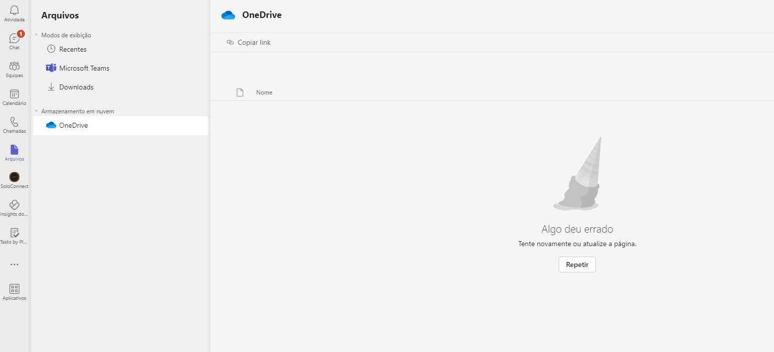 Unable to access OneDrive via Microsoft Teams - Microsoft Q&A