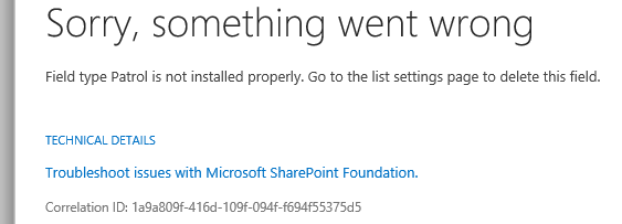 FieldTypeErrorAfterMigraiton - Microsoft Q&A
