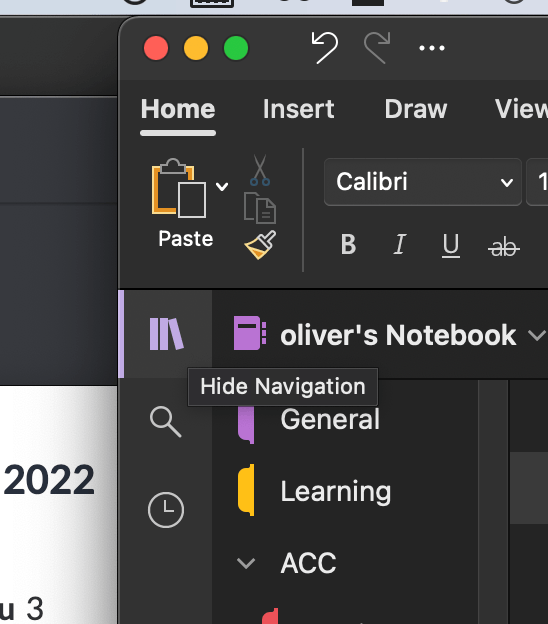 Keyboard shortcut to toggle sidebar on mac - Onenote - Microsoft Q&A