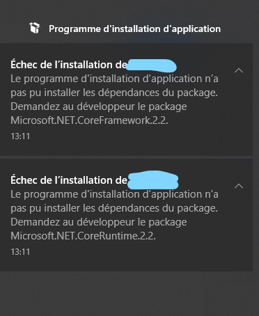 Program installation error