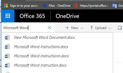 Cannot find documents in OneDrive using search function - Microsoft Q&A