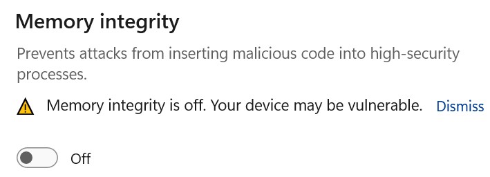 1 Memory Integrity