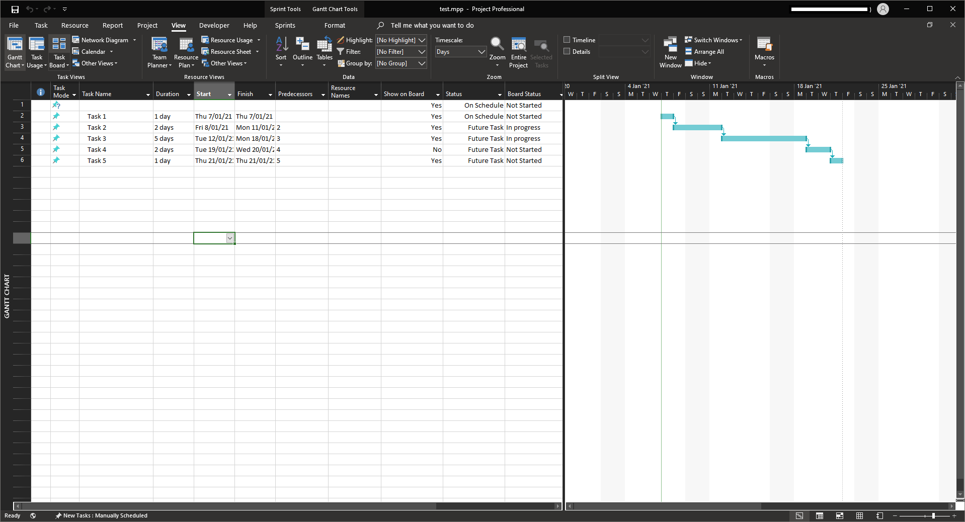 MS Project Task boards not working - Microsoft Q&A