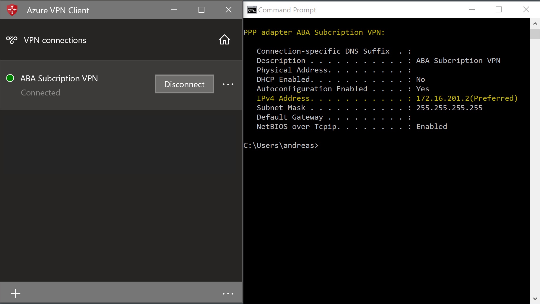 Azure VPN P2S Point-To-Site - Microsoft Q&A