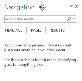 Word 2010 - Navigation Pane is floating around my document and anywhere ...