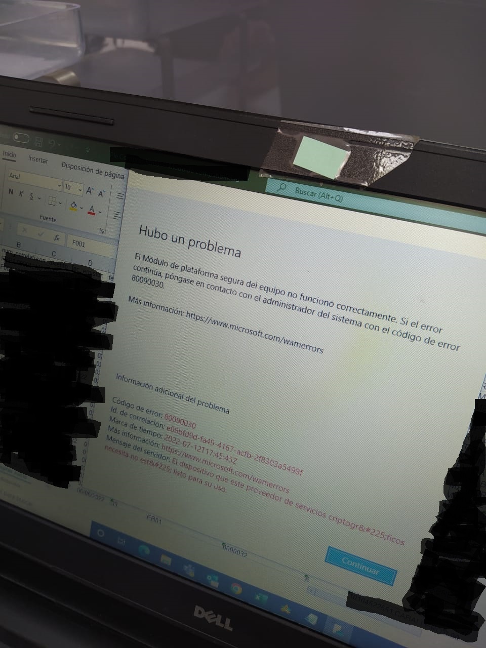 PROBLEMAS AL ENTRAR A ONEDRIVE - Código de error 80090030 - Microsoft Q&A