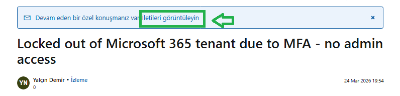 Locked out of Microsoft 365 tenant due to MFA - no admin access ...