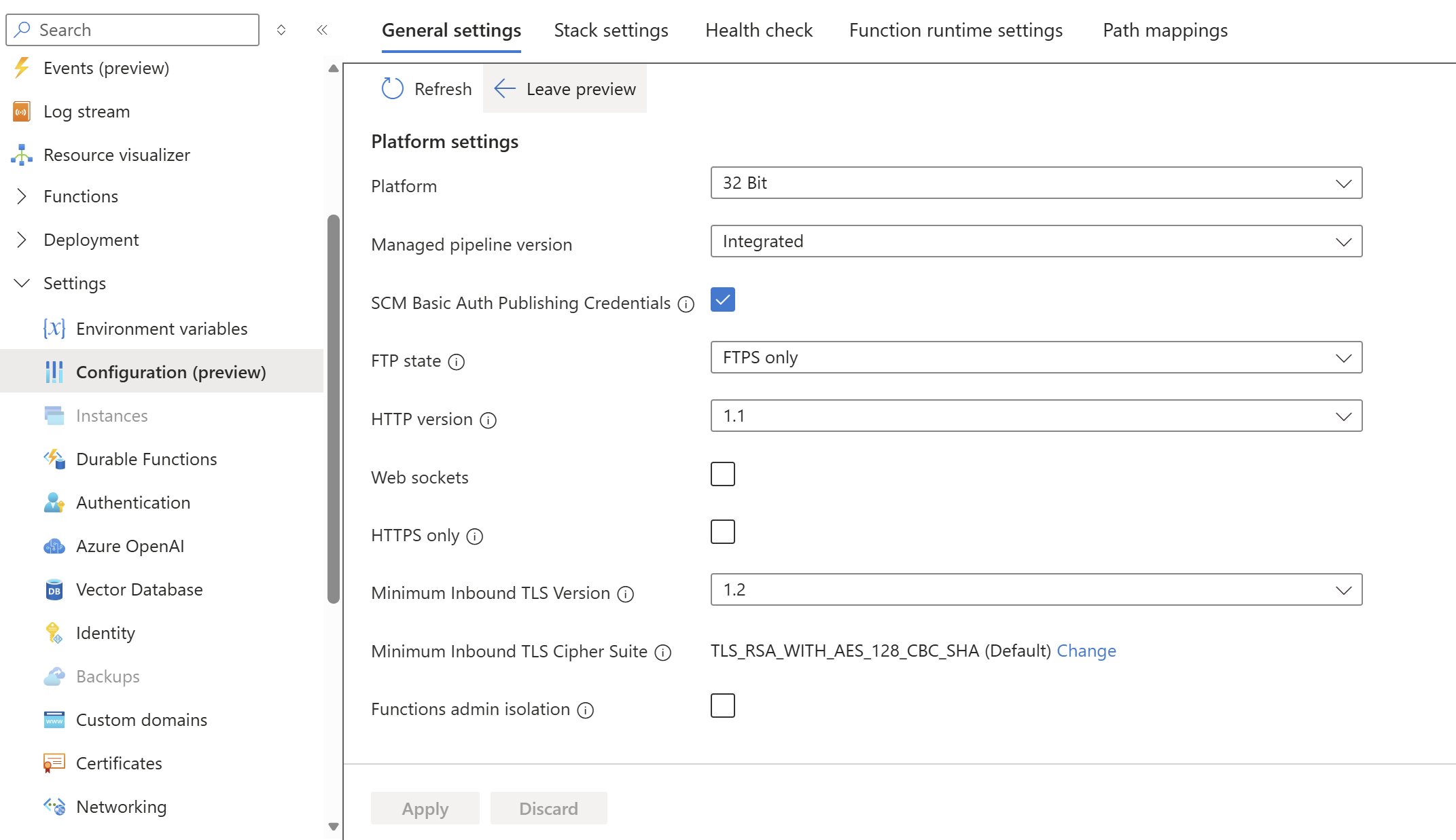 Is it better to have a separate Azure Function App for testing purposes ...