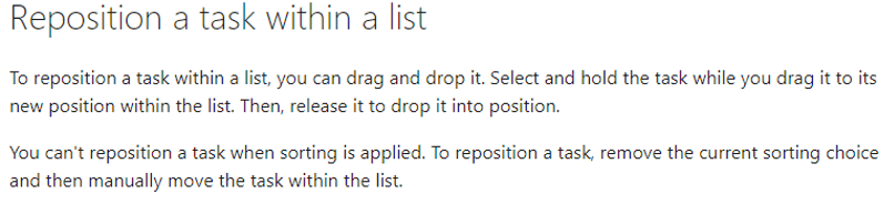 Move item up or down within a Lists - Microsoft Q&A