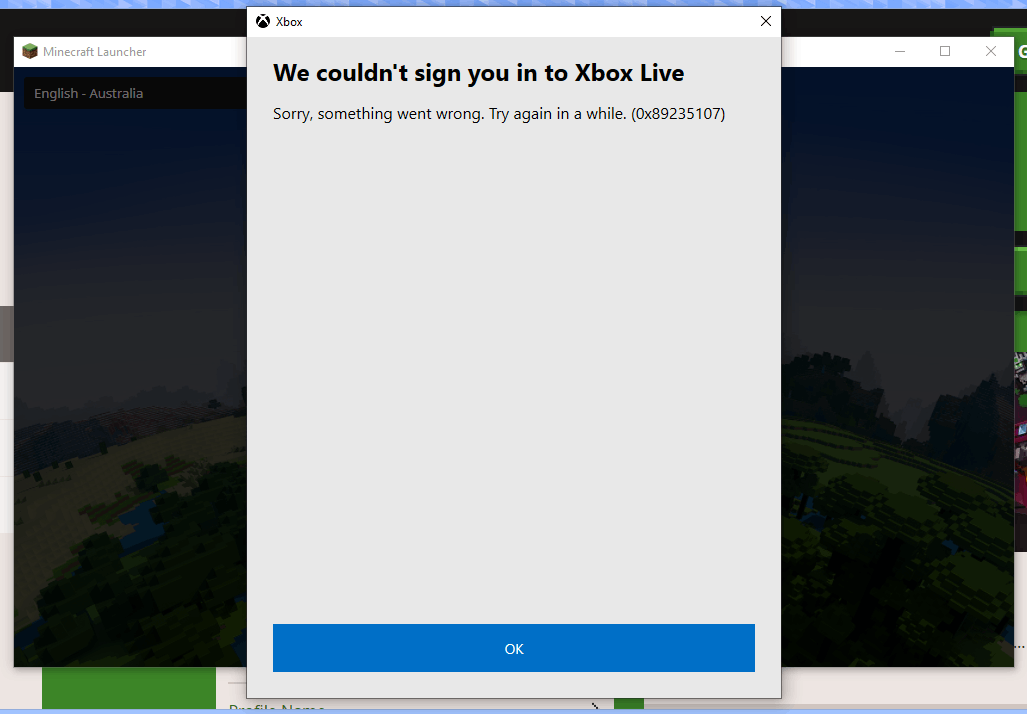 I can't log in to Minecraft! - Microsoft Q&A
