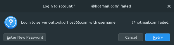 Wrong Password/Authentication Errors with Email Client. - Microsoft Q&A