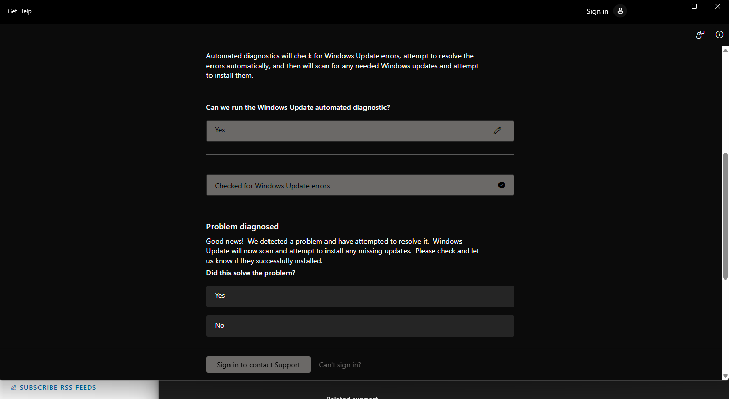 unable to update windows on sign into the Microsoft store on new pc ...