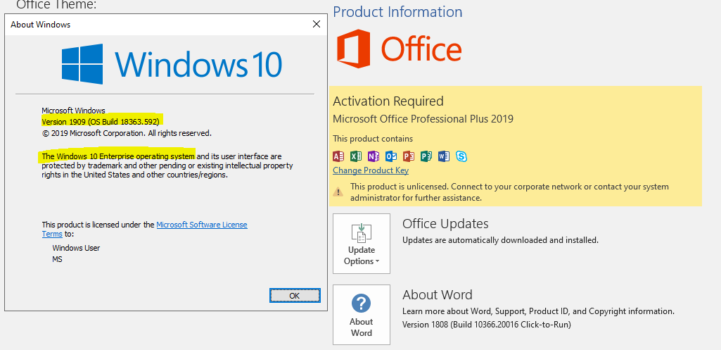Unable to install Office 2019 Volume Licensing Perpetual Client as