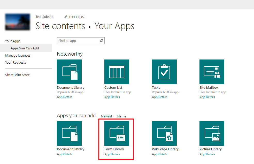 Is there a 'forms' library - Microsoft Q&A