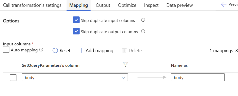 Azure Data Factory external call POST request body empty - Microsoft Q&A